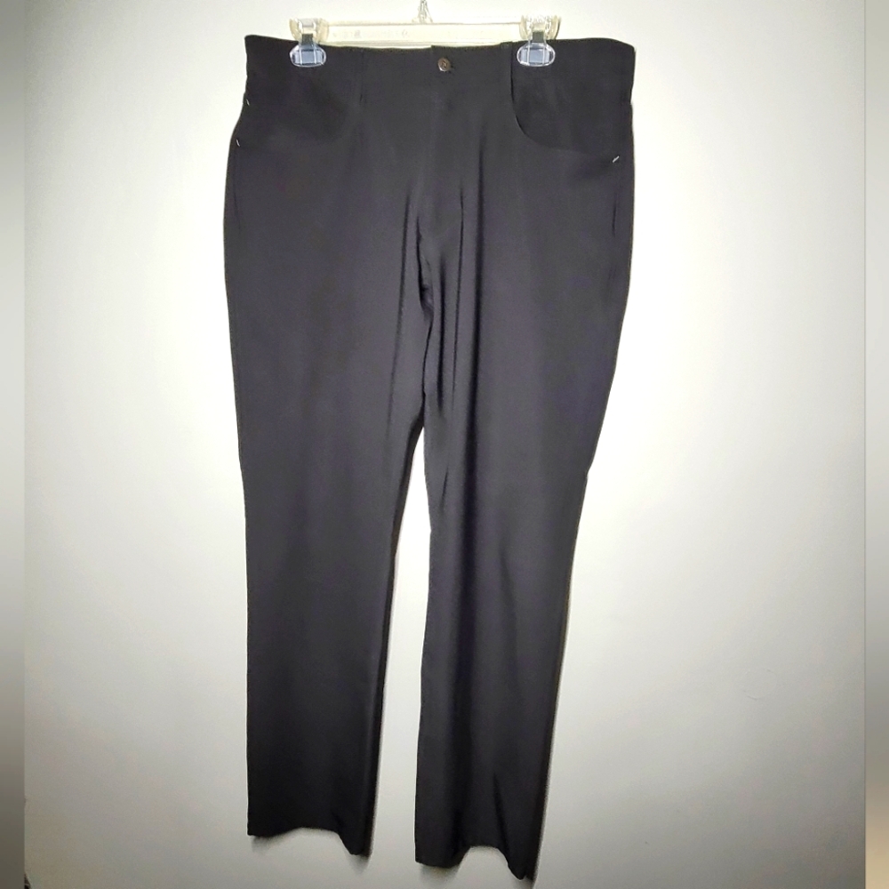 FootJoy Golf Pants Mens 34x32 Black Polyester Blend Performance Stretch Casual